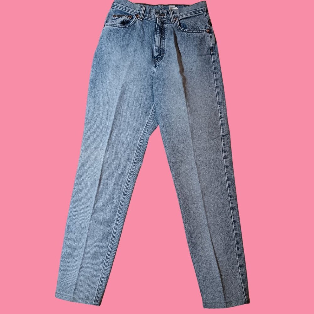Calvin Klein Jeans Womens High-Waisted 8/32 Straight Leg Denim USA 28x29 1990s